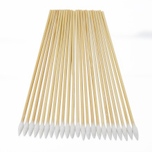 6英寸棉签竹柄尖头清洁棒珠宝陶瓷电子产品工业设备清洁棉棒批发