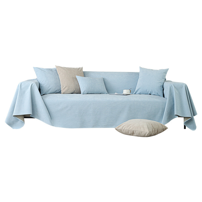 Toalla de sofá impermeable de color sólido de tela universal Four Seasons Toalla de cojín de sofá a prueba de orina para mascotas minimalista moderna al por mayor