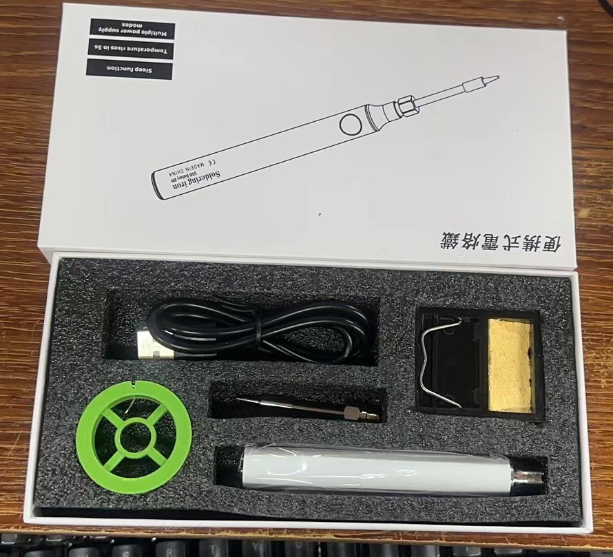 USB 납땜 인두 6 피스 화이트