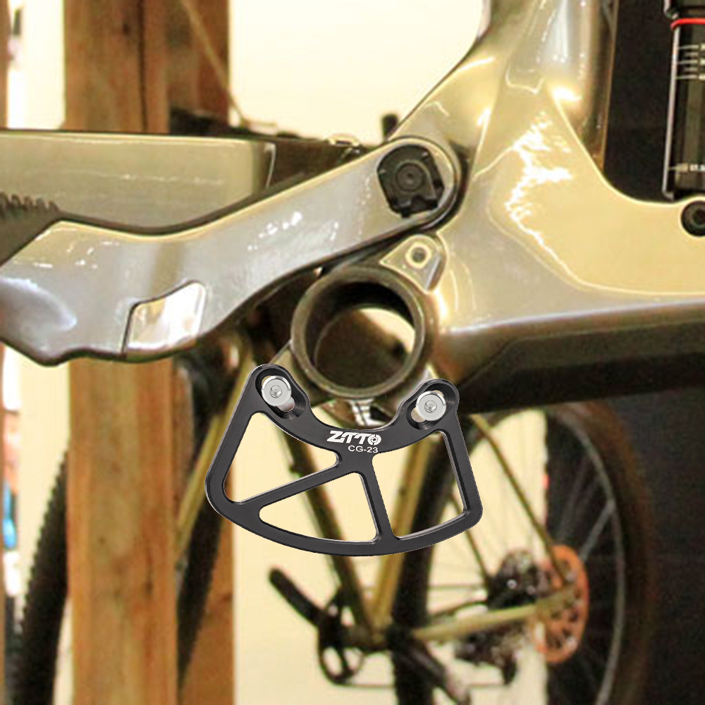 ZTTO guía de cadena de bicicleta de montaña placa protectora cadena de bicicleta anti-caída antideslizante placa de protección modificada de velocidad variable