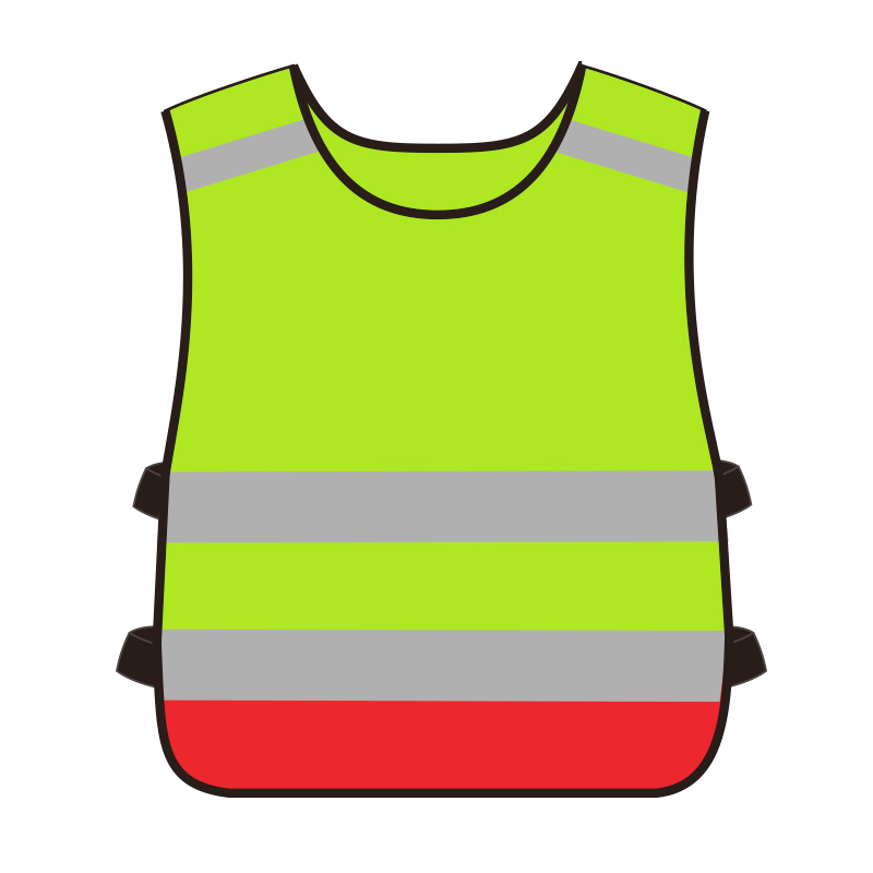 SFVest chaleco reflectante para niños a través de la carretera ropa de seguridad de tráfico para niños de jardín de infantes ropa reflectante de seguridad para estudiantes