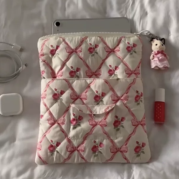 South Korea new ins small fresh floral laptop bag 11/13/15 inch tablet computer storage women's bag