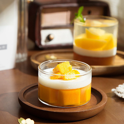 Japanese glass pudding bowl milkshake cup cake baking mold ice cream ice cream bowl yogurt bird's nest bowl dessert bowl