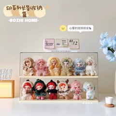 光织园挂件展示盒透明防尘盲盒收纳展示架公仔玩偶娃娃手办展示柜