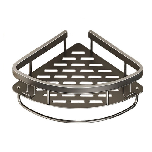 Corner Shelf for Bathroom and Kitchen, Aluminum Triangle Rack, No-Drill Wall Shelf, Storage Organizer