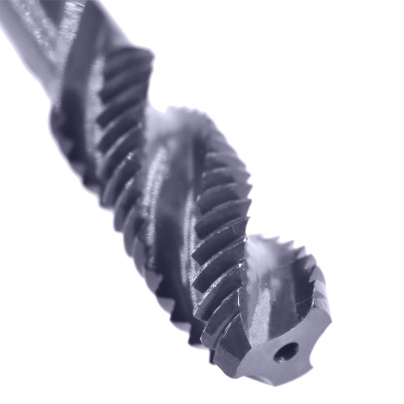 Grifo de acero de alta velocidad grifo de la máquina de nitruro negro m3-m12 en espiral Tapping estándar nacional dientes gruesos grifo en espiral al por mayor