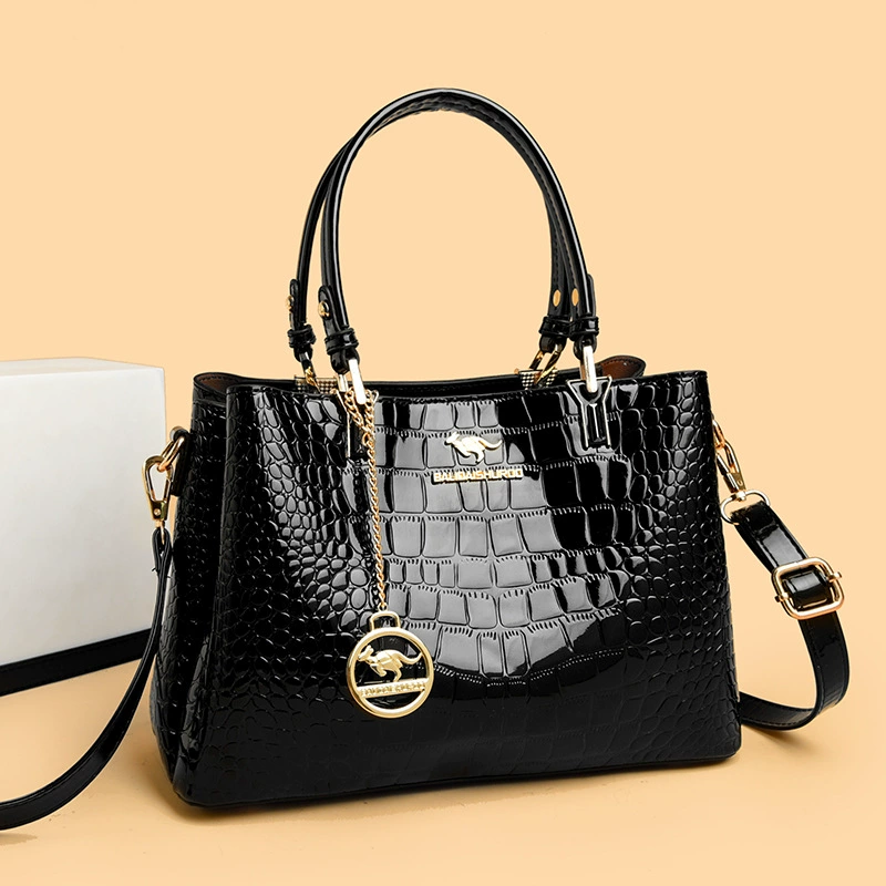 (Cross-border trading), shoulder bag, trend purse, genuine leather, crocodile print