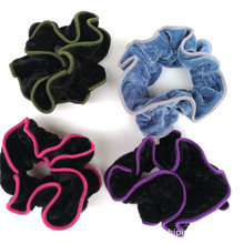 韩版双边金丝绒头花中老年人绒布发圈 头圈2元店地摊饰品货源