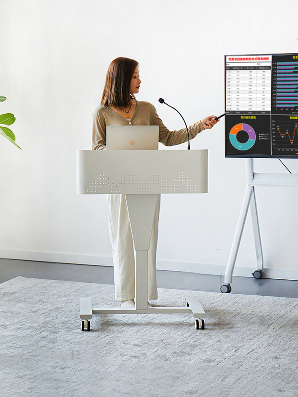 Movable Podium Conference Podium Podium Training Classroom Podium Table Adjustable Podium Chair Host Desk
