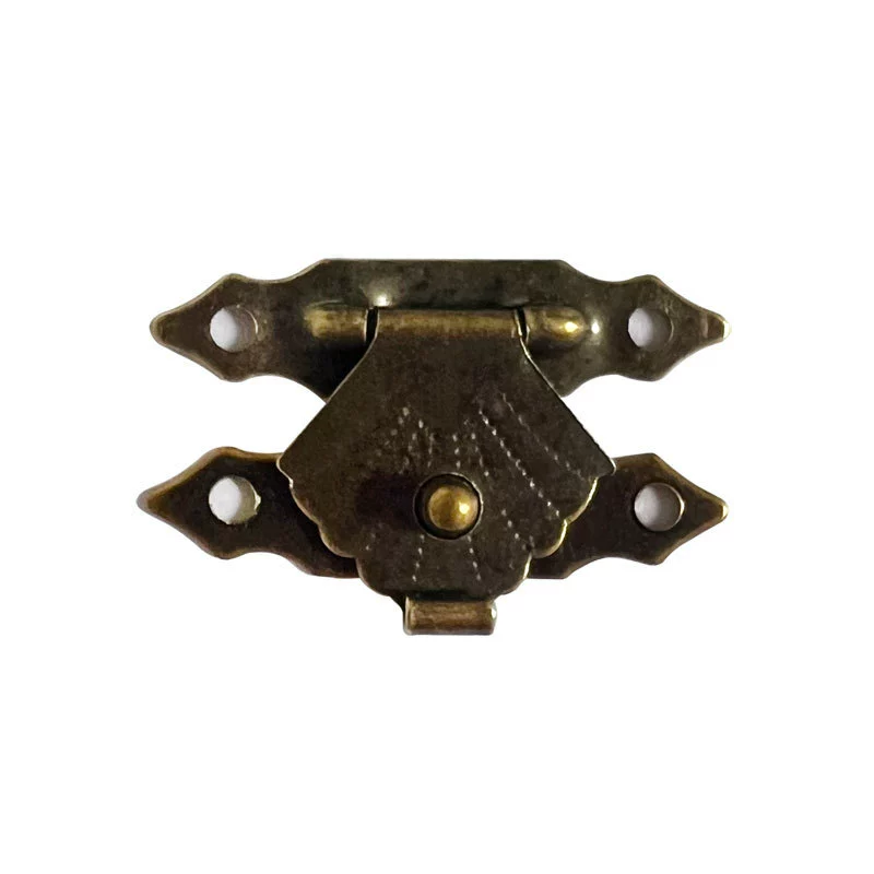 Chengyu Small Wooden Box with Lock & Accessories - Compact 2.9x2.7x0.4 cm, 0.004 kg, Multiple Styles