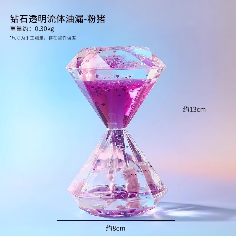 パンダオイルドロップ感情安定化小さな装飾品クリエイティブオフィスデスクワークステーション減圧砂時計タイマー|undefined