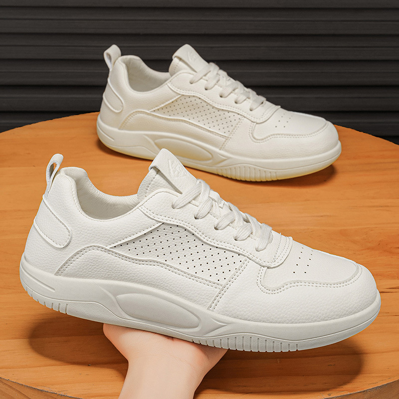 2026 New Summer Men's Sneakers, Breathable and Wear-Resistant Casual Shoes, Men's White Shoes, Fashionable and Versatile Sports Shoes