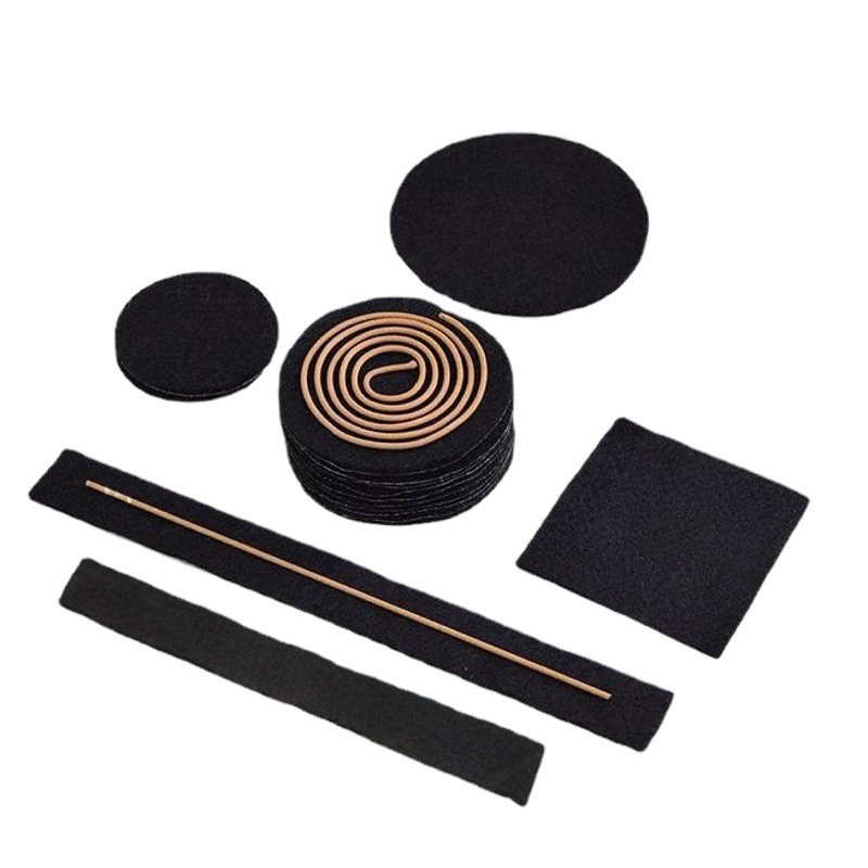 Yanshan ceramic incense burner 8cm fireproof cotton black aluminum foil sank sandalwood burner flame retardant cotton incense supplies point incense mat