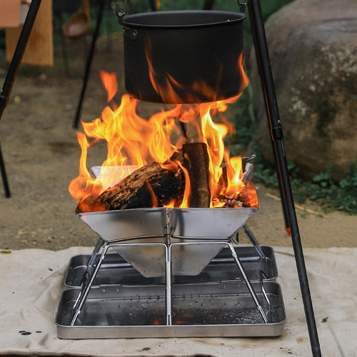 Stainless steel folding portable barbecue grill outdoor BBQ barbecue carbon stove for 2-5 people