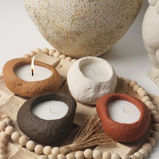 Cross-Border Creative Candles, Home Aromatherapy, Simple Ornaments, Ceramic Candle Cups, Candle Holders, Nordic Candle Holder Decoration