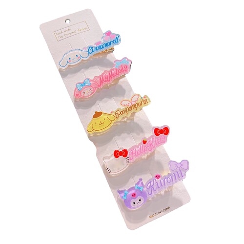 Japanese soft girl headwear cinnamon dog duckbill clip cute water drop clip internet celebrity girl student bangs clip girl