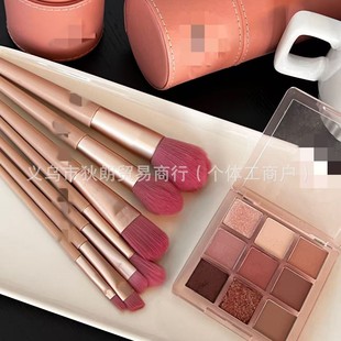 3E Makeup Brush Barrel Storage Tube Beauty Brush Storage Box Desktop Pen Holder with Lid Large Capacity Brush Barrel Makeup Brush