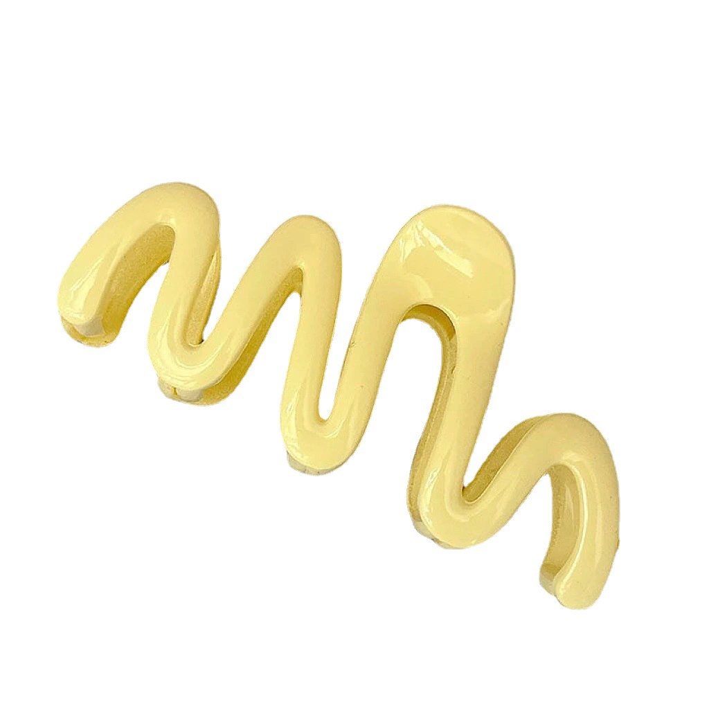 ЗагнутыйHair Clip с ракушной формой волос, маленький дизайн, волнистая форма, многоцветная палитра (тренд 2023)