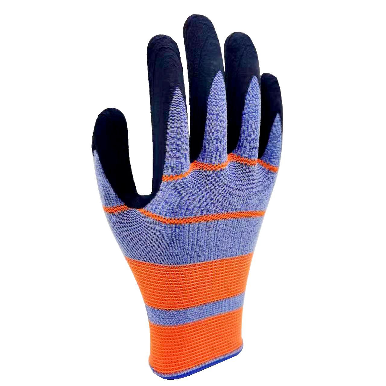 Gran por mayor guantes de espuma de goma elásticos, guantes de protección laboral elásticos y transpirables para el sitio de construcción.