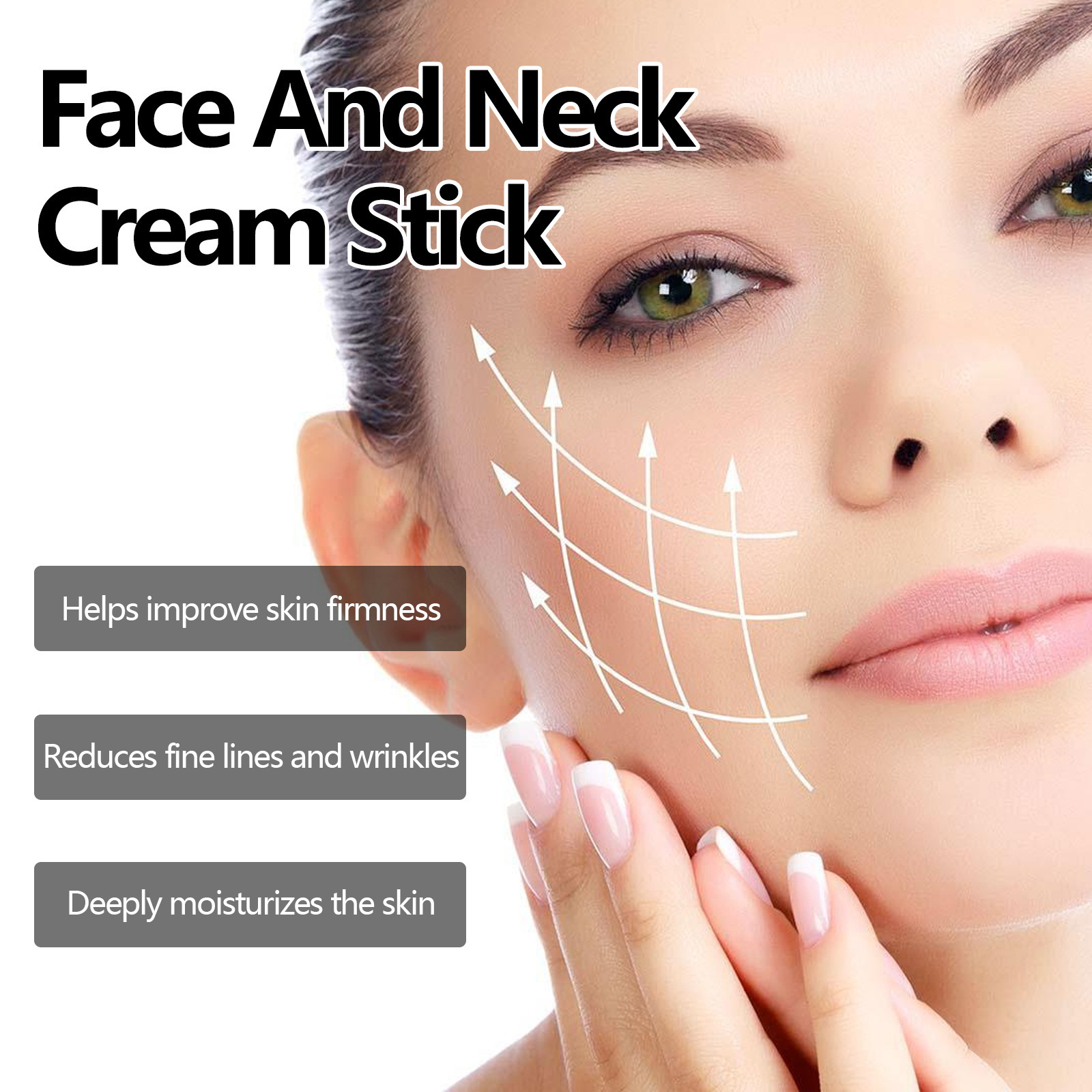 Bâton de crème pour le cou et le visage au curcuma EELHOE pour soulever, raffermir, réduire les rides, soins du visage, hydrater et_voghion.com