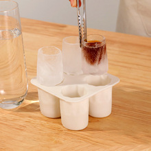 FYI5批发瀑布冰美式模具不翻车冷冻冰杯装咖啡制冰酒杯子个性冰块