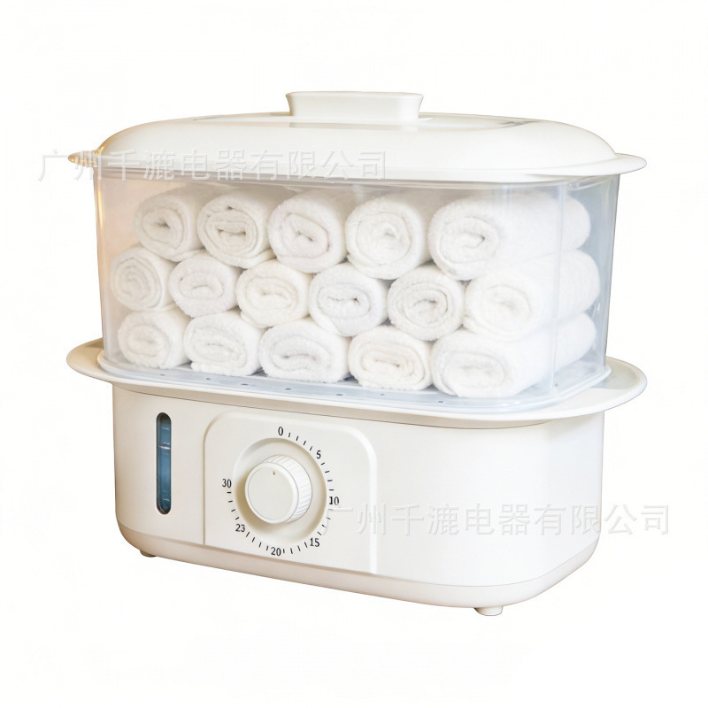 Wet Towel Heating Cabinet, Hot Towel Machine, Multi-Functional Electric Steamer, Large Capacity, Smart Timer, Automatic Power-Off