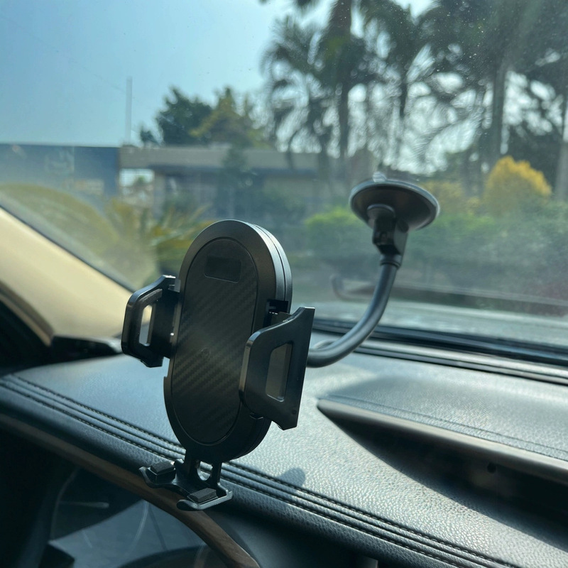 車載携帯電話ホルダーロングロッドホース吸盤伸縮自動ロック自動車用品吹き出し口携帯電話ホルダー|undefined