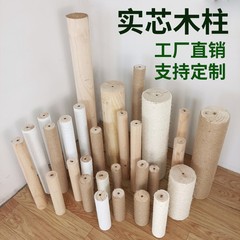 猫が棚の柱に登ります。実木は柱に代わって自作の部品を作ります。