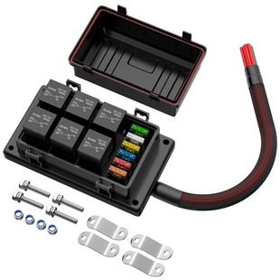 12V waterproof car relay box with wire pre-wired waterproof car fuse box
