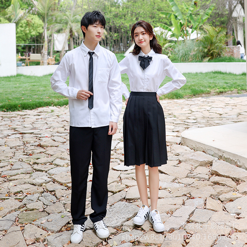 대학 스타일 고등학생 여름 대학 스타일 스포츠 회의 고등학생 졸업 시즌 교복 큰 합창 교복 교복 세트