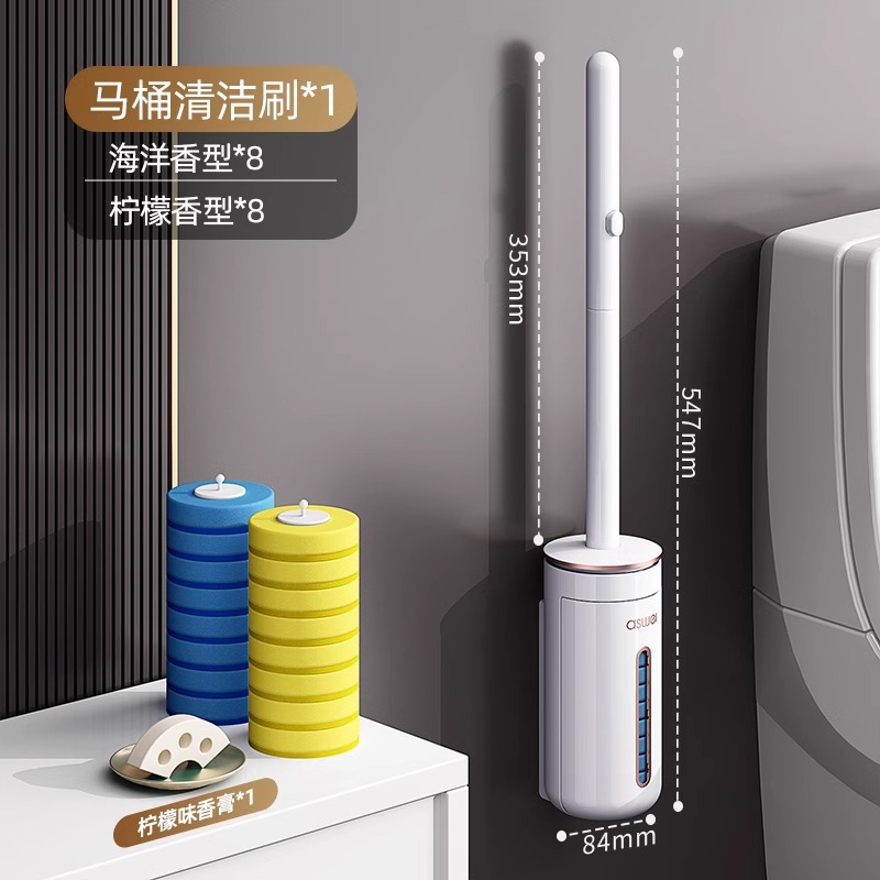 cepillo de inodoro desechable sin rincón muerto nuevo tipo de pared de lavado de inodoro artefacto de reemplazo de cabeza cepillo de limpieza