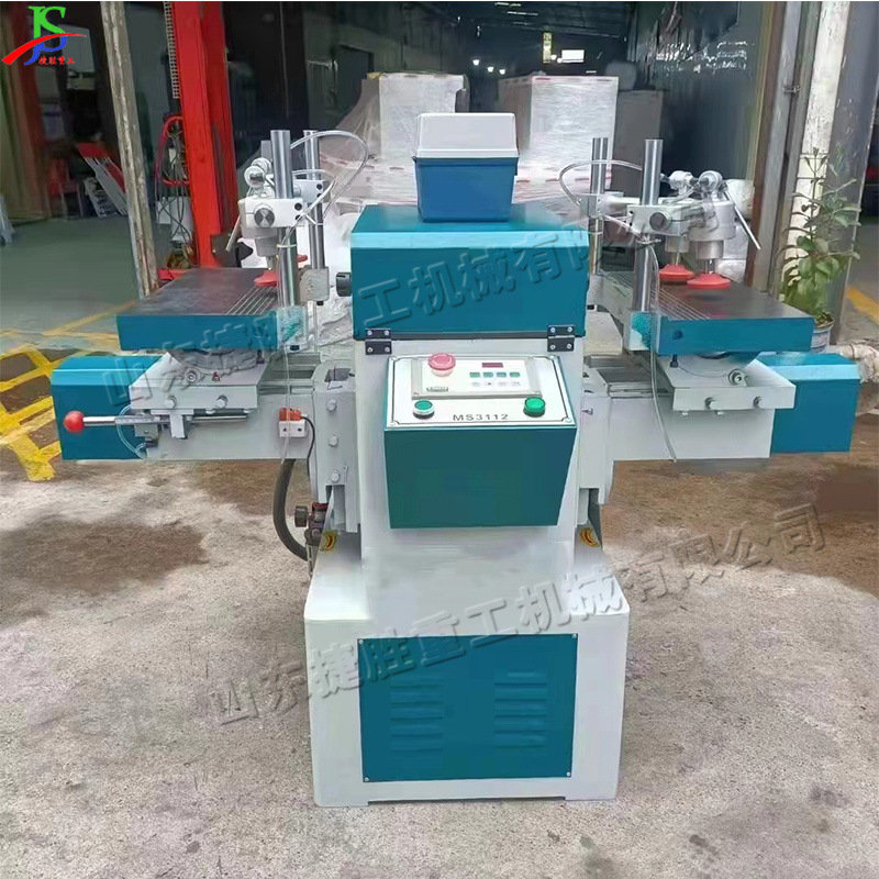 Horizontal de doble extremo espiga y máquina tragaperras carpintería Tenon automática máquina de perforación mesa y silla banco de escritorio de doble extremo de ranura de la máquina