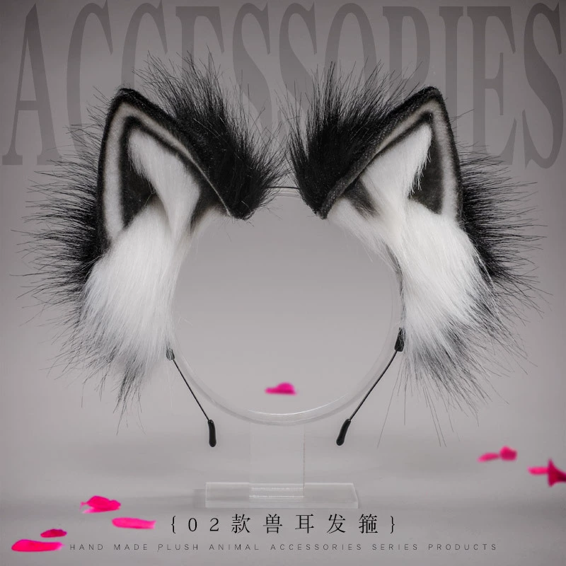 Ручной обруч для волос японского зверя Лолита головной убор кошачий ухо лиса плюшевая карта для волос Ручной симулятор уха зверя