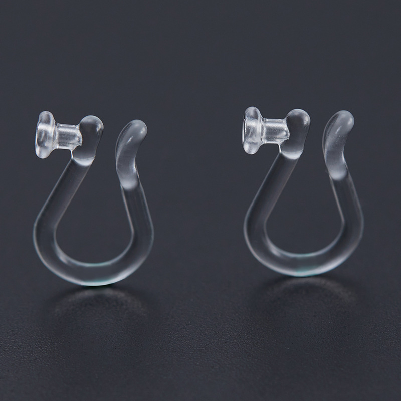 0.8 hole drop-shaped resin ear clip