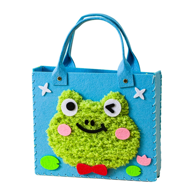 Fleece shoulder bag for kindergarten, toy, DIY