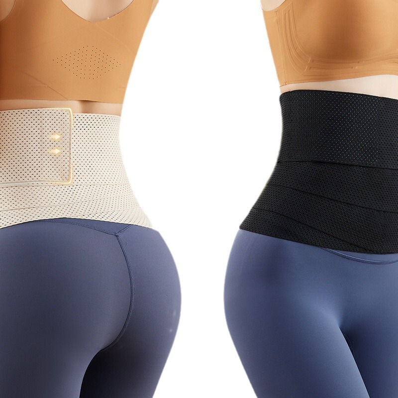 女性用強力ウエスト＆お腹ベルト、薄型お腹引き締めベルト、産後シェイプアップ、引き締め、夏用ボディシェイプ|undefined