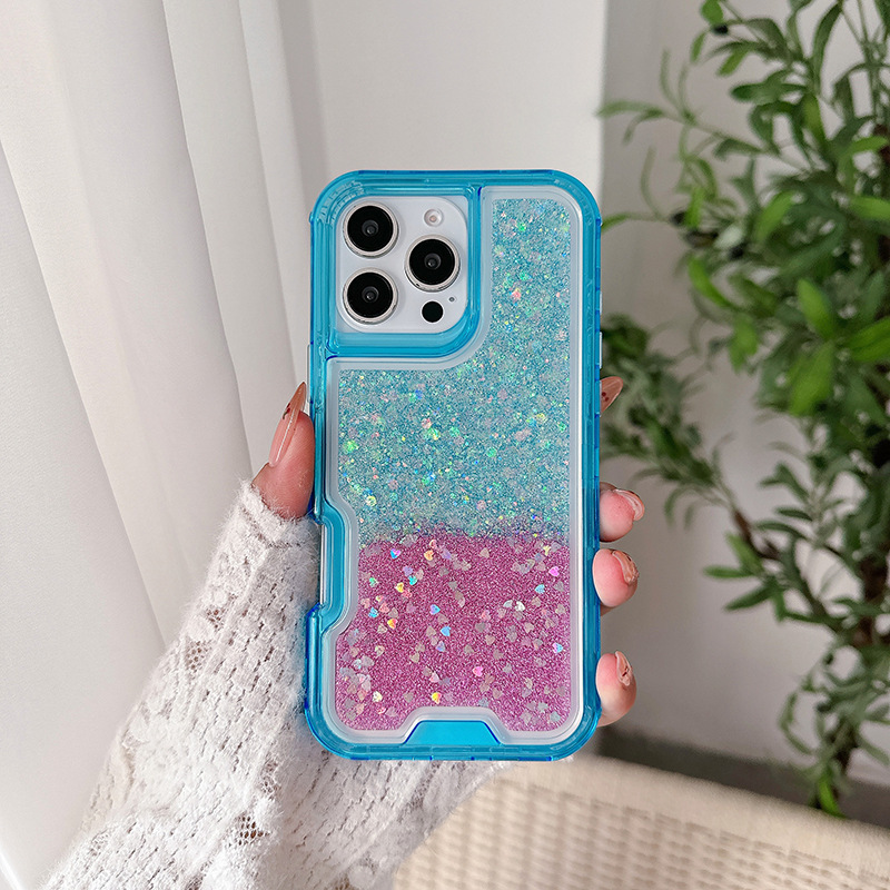 South American Explosions Glitter Drops for Apple HON 400 Lite Colorful Three-in-One Drop-Resistant Phone Case