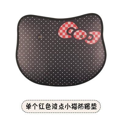 Cute Anti-Kick Pads for Women's Car Seats, Anti-Dirt Pads for Car Seat Backs, Anti-Kick Pads for Children in the Back Seats (Chair back anti-kick pad) - red-polka-dot-kitten