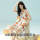 [Antibacterial Xinjiang Cotton] Summer Women with Chest Pad Class A Pure Cotton Sling Sleeveless Nightgown Casual Home Clothes