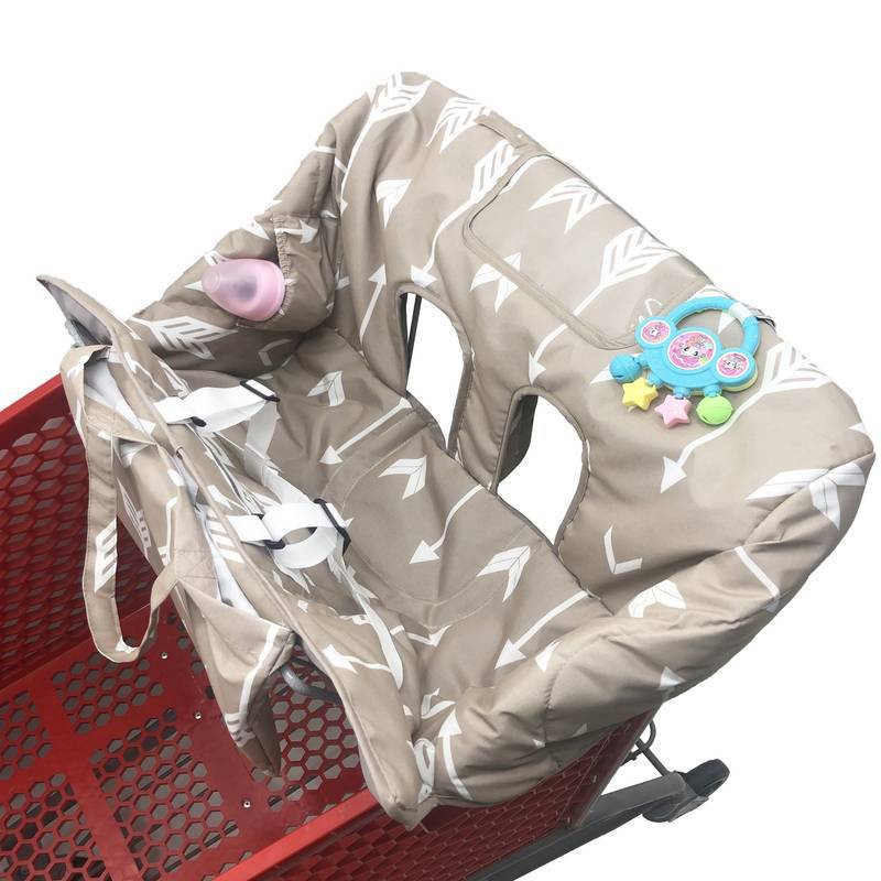 Cojín de carrito de compras portátil Cojín de protección exterior para niños plegable Cojín de asiento con funda de asiento alto Estilo explosivo transfronterizo de Amazon