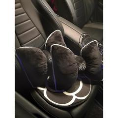 Car headrest, pair of lumbar pillows, four-piece set, car sleeping artifact, camellia seat, car neck pillow