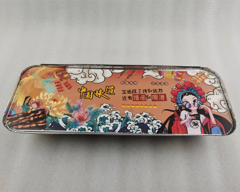 주석 상자 + 중국 맛 색상 뚜껑