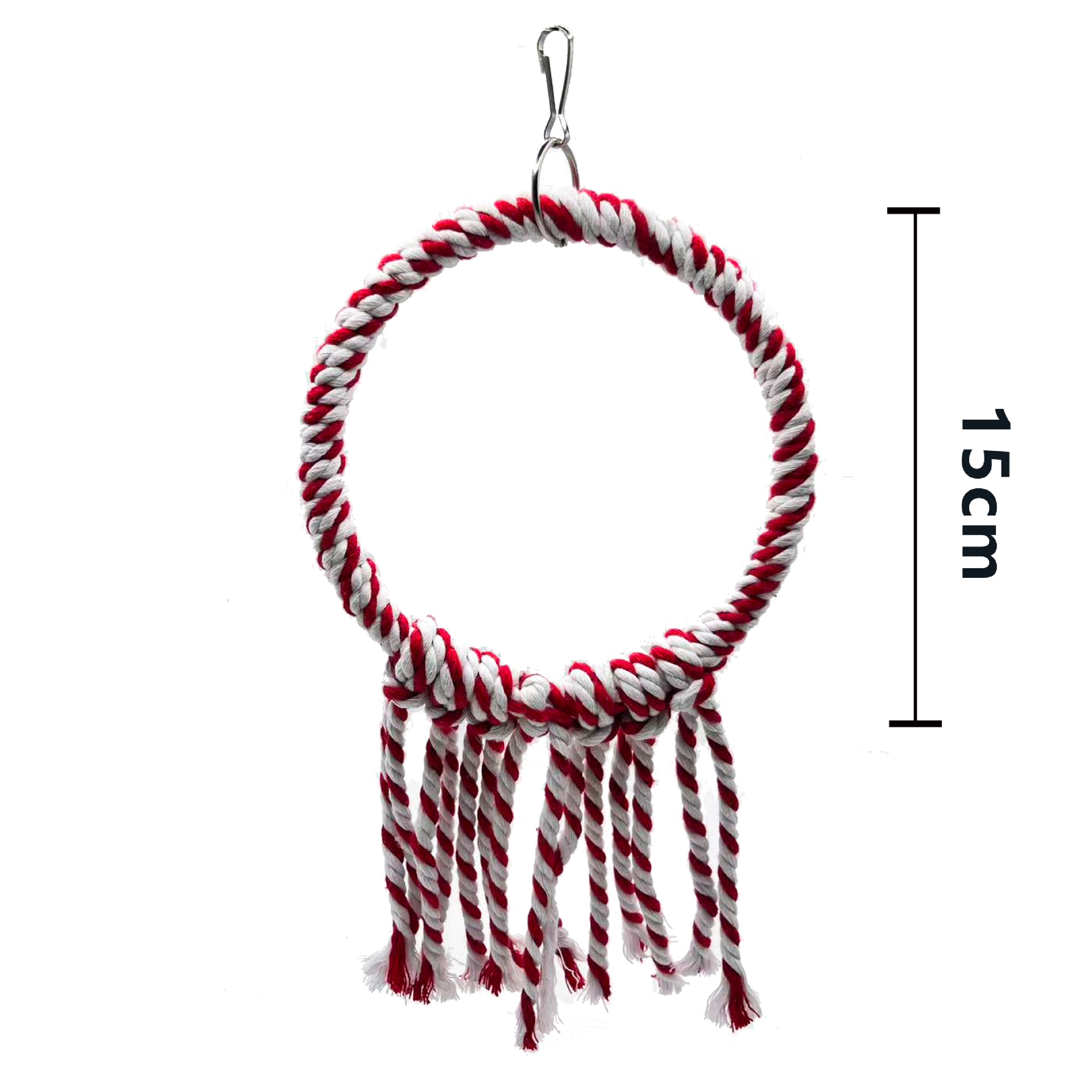 Tema navideño juguete para pájaros loro anillo anillo pájaro columpio mordisco trepador anillo colgante de pájaro jaula de pájaros colgante de decoración