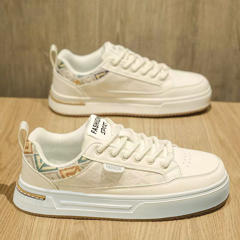 Giày sneaker trắng nam cổ thấp, nhẹ nhàng thoáng khí, phong cách retro dễ phối đồ — R 565m Trắng, R 565m thẻ