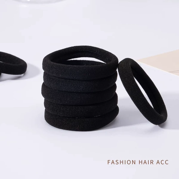 1 black hair rope
