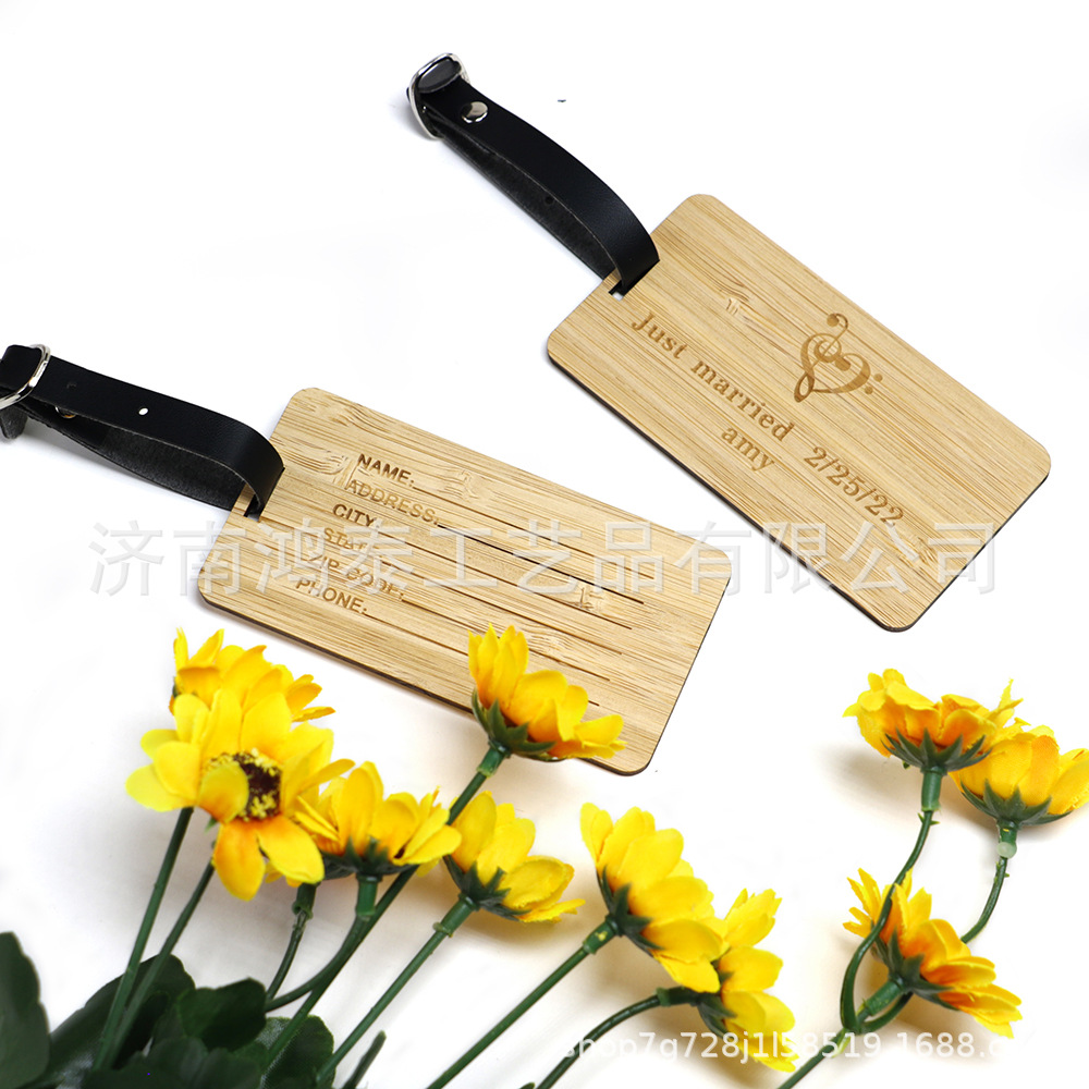 Factory wholesale a variety of wooden luggage tags address tags luggage registration tags luggage tags
