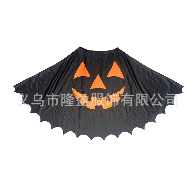 Halloween New Spider Cape Pumpkin Shawl Carnival Masquerade Women's Cape Skeleton Ghost Cape
