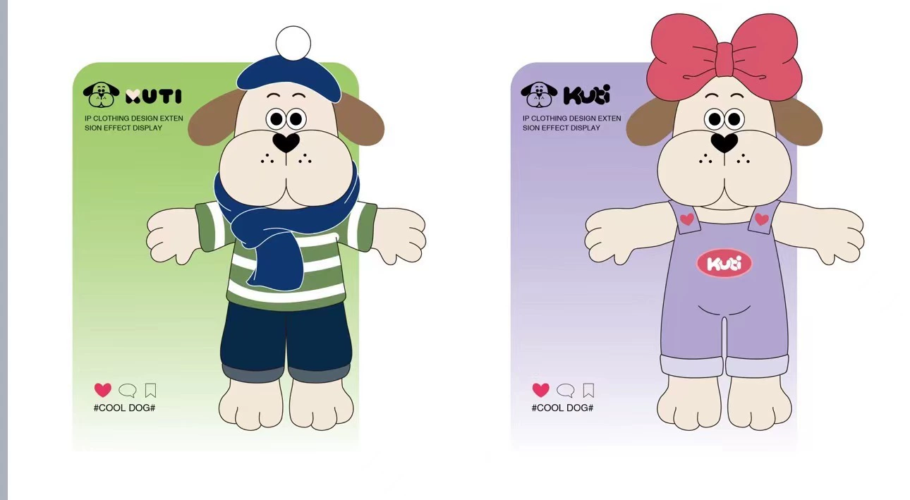 Cute plush doll for St. Valentine's Day, bag accessory