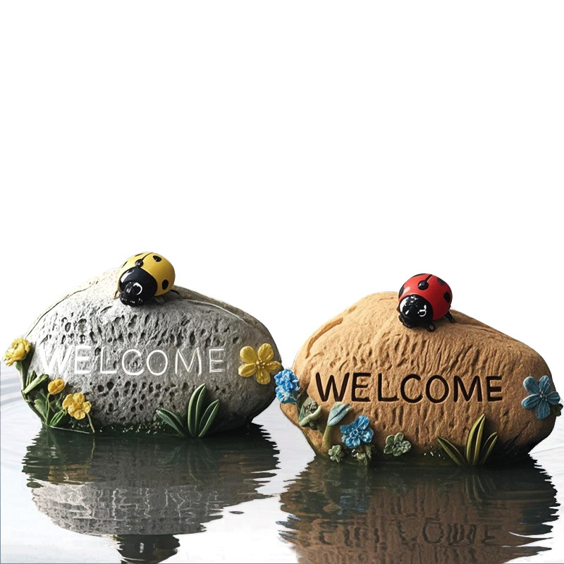 Pecera Micropaisaje Simulación de paisajismo Dibujos animados Paquete de coral Coconut Beach Montaña Esquivar Decoración de la casa