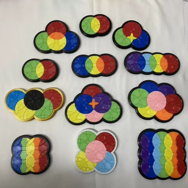 3D打印平面魔方 魔环环形益智玩具平面拼图玩具平面魔方